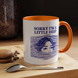 Funny Introvert Mug, Social Anxiety Coffee Mug, Deep Thinker Gift, Sarcastic Humor Cup, Emotional Ocean Mug, Mental Health Gift