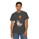 Cute Ghost Halloween Shirt, Pumpkin Balloon Graphic Tee, Vintage Spooky Season Gift for Women, Cozy October Fall Outfit for Ghost Lovers