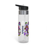 Personalized Girls Water Bottle | Custom Name 20oz BPA-Free Tritan School Bottle