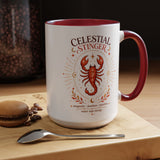 Scorpio Zodiac Coffee Mug, Celestial Stinger Astrology Mug, Water Sign Gift for Scorpio Woman, Horoscope Coffee Cup, Zodiac Lover Gift