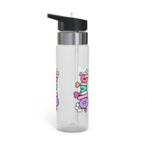 Personalized Daisy Name Water Bottle, Colorful Custom Drink Bottle for Girls, Floral School Bottle, Cute Birthday Gift for Kids