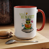 Funny Alien Mug, Being Human Is Weird Coffee Mug, Nerdy Sci-Fi Humor Cup, Alien Lover Gift