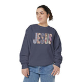 Jesus Floral Sweatshirt, Christian Flower Crewneck, Faith Based Jesus Sweatshirt, Religious Gift for Women, Christian Apparel