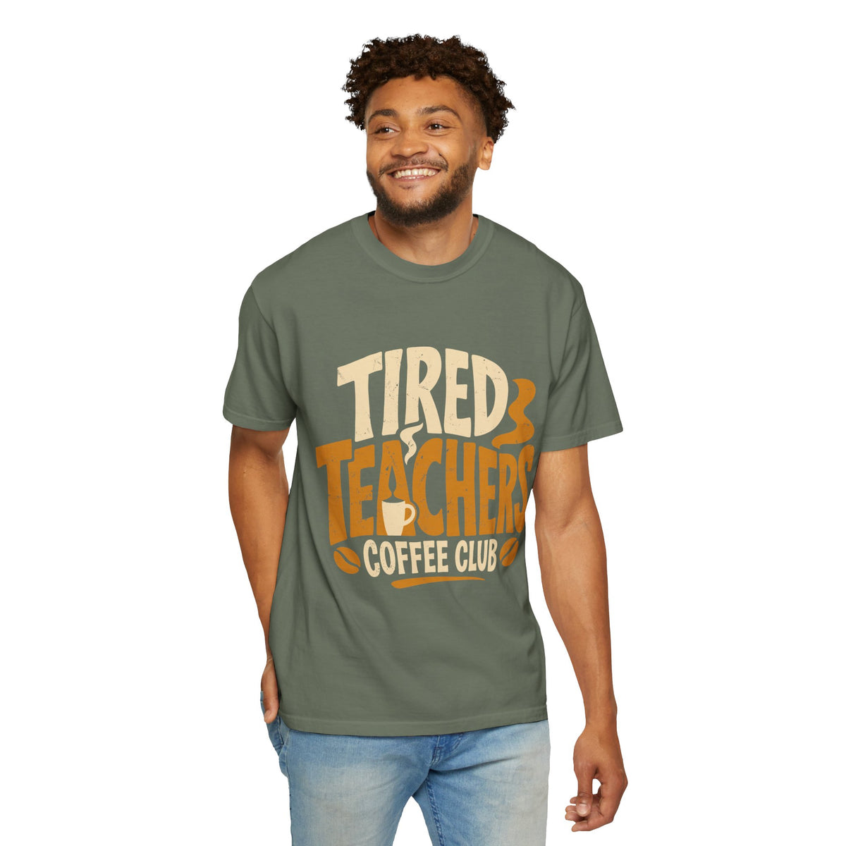 Teacher Coffee Shirt Comfort Colors Tee, Tired Teachers Coffee Club Graphic Shirt, Funny Teacher Appreciation Gift, Back To School Tee