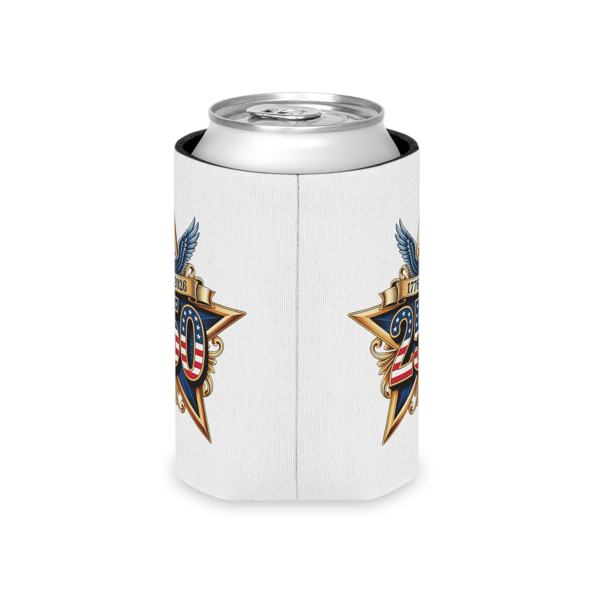 America 250 Can Cooler, 250th Anniversary Beer Can Holder, 1776 to 2026 Patriotic Drink Cozy, USA Party Favor, 4th of July Gift