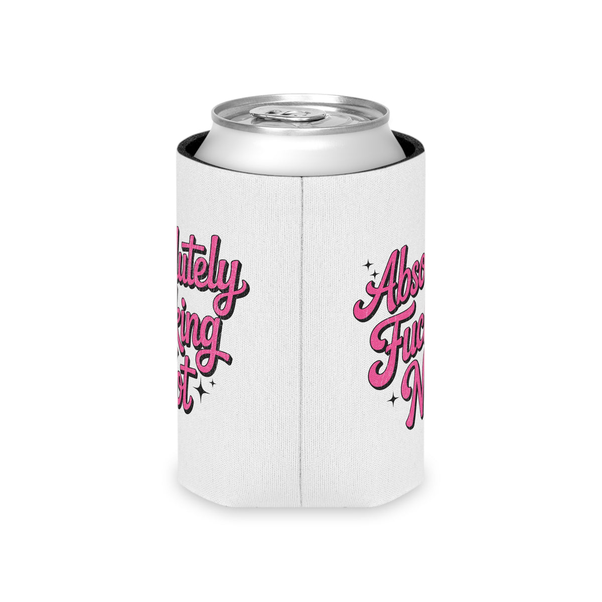 Absolutely Not Can Cooler, Funny Sarcastic Drink Sleeve, Sassy Gift for Best Friends, Coworkers and Adults