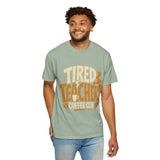 Teacher Coffee Shirt Comfort Colors Tee, Tired Teachers Coffee Club Graphic Shirt, Funny Teacher Appreciation Gift, Back To School Tee