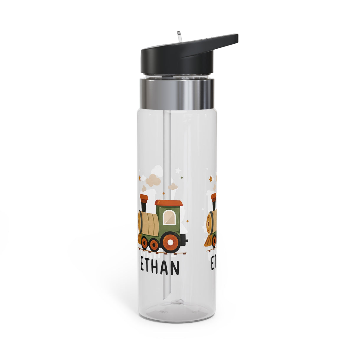 Personalized Train Kids Water Bottle, Cute Vehicle Gift for Boys, Locomotive Birthday Gift, Transportation School Bottle, Toddler Gift