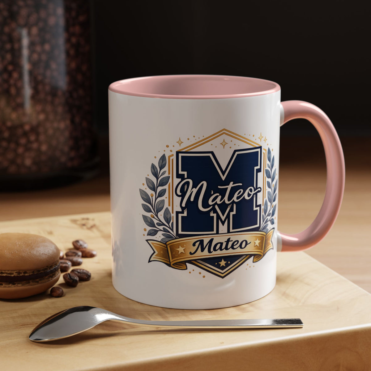 Personalized Initial Name Mug, Custom Monogram Coffee Mug for Men and Boys, Letter Mug with Name, Birthday Gift for Son, Unique Custom Cup