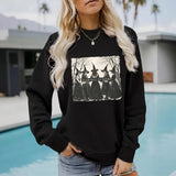 Printed pullover sweatshirt sweatshirt