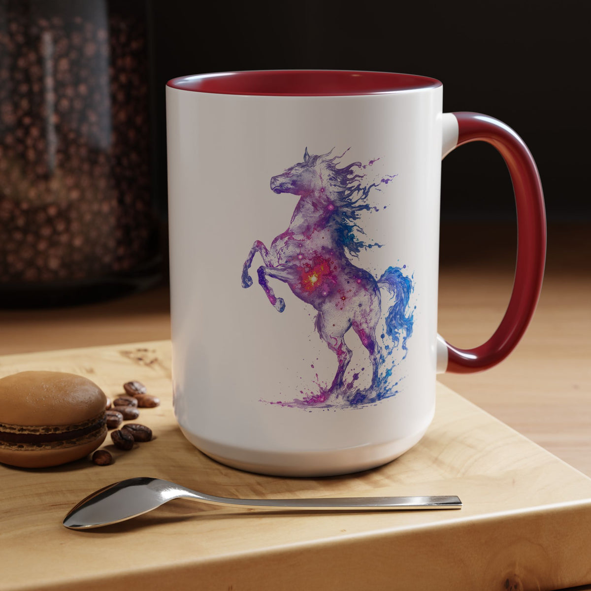 Galaxy Horse Mug, Cosmic Horse Coffee Mug, Horse Lover Gift, Celestial Horse Cup, Equestrian Mug, Fantasy Horse Art, Horse Mom Gift