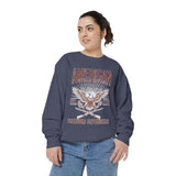American Veteran Heritage Sweatshirt, Freedom Defenders Crewneck, Patriotic Eagle Gift, Veterans Day or Military Retirement Pullover