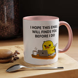 Office Worker Coffee Mug Coworker Gift Desk Job Cup Funny Email Lover Tea Mug For Boss