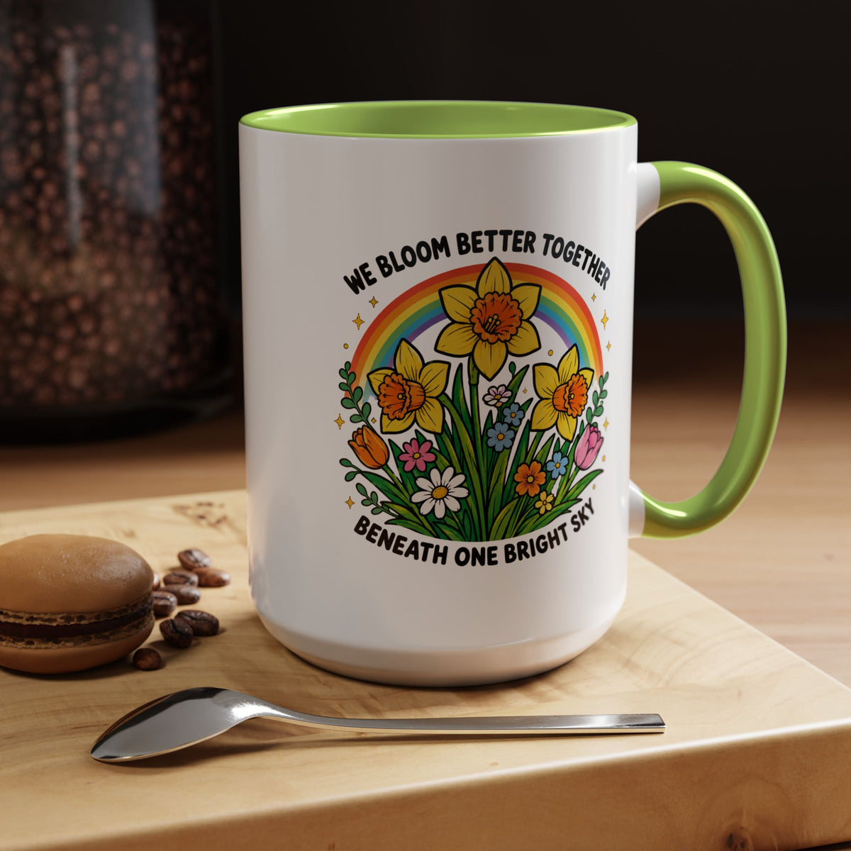 We Bloom Better Together Mug, Teacher Appreciation Gift, Inspirational Flower Coffee Mug, Classroom Teacher Gift, Thank You Teacher Cup