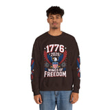 1776 Wings of Freedom Sweatshirt, Patriotic Eagle Pullover, American Flag Crewneck, USA 250th Anniversary Gift, Fourth of July Top