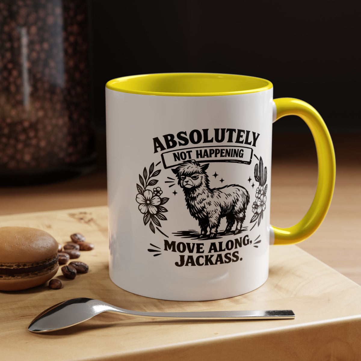 Funny Alpaca Coffee Mug, No Drama Llama Mug, Alpaca Lover Gift, Cute Sarcastic Animal Mug, Funny Coworker Coffee Cup