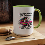 Funny Unicorn Coffee Mug, Making My Quiet Exit From The Nonsense Mug, Sarcastic Unicorn Gift, Chaos Creature Coffee Cup, Funny Coworker Mug