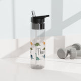 Custom Dinosaur Water Bottle for Kids, Personalized Dino Kids Water Bottle, Dinosaur Gift for Boys, Back to School Bottle, BPA Free