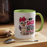 Funny Sass Mug, Sarcastic Chicken Coffee Cup, Ridiculous Things Quote Gift for Coworker, Best Friend Birthday Gift, Sassy Office Humor