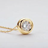 1 Carat Moissanite 925 Sterling Silver Necklace