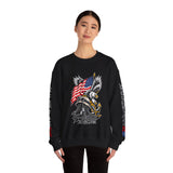 Freedom Is Not Free Sweatshirt, Patriotic Eagle Pullover, American Flag Military Style, Veterans Gift, USA Pride, Americana Clothing