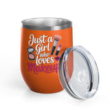Makeup Lover Wine Tumbler, Just a Girl Who Loves Makeup, Cute Beauty Drink Tumbler, Makeup Artist Gift for Her, Girly Gift, Cosmetic Lover