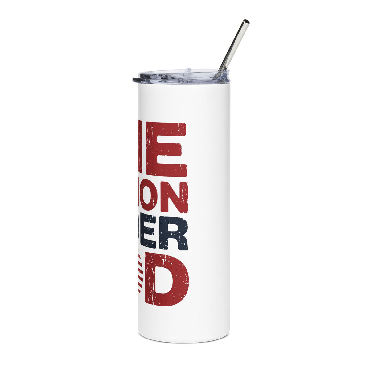 One Nation Under God Skinny Tumbler, Patriotic Travel Cup, American Flag Drinkware, Faith Inspired Gift, USA Gift, Fourth of July Cup