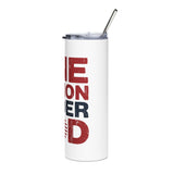 One Nation Under God Skinny Tumbler, Patriotic Travel Cup, American Flag Drinkware, Faith Inspired Gift, USA Gift, Fourth of July Cup