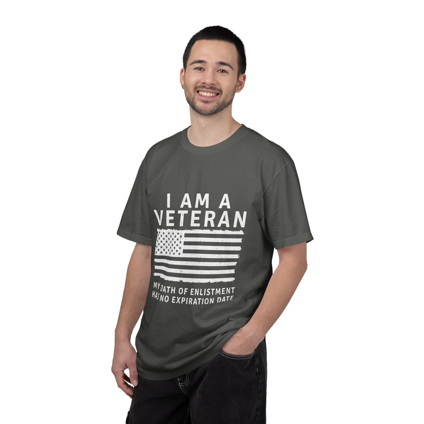I Am a Veteran Shirt, My Oath Has No Expiration Date T-Shirt, Patriotic Military Gift, Veterans Day Tee for Retired Service Member
