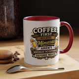 Coffee First Mimosa Later Mug, Funny Brunch Coffee Mug, Mimosa Lover Gift, Weekend Coffee Cup, Funny Drinking Humor Mug