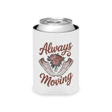 Always Moving Can Cooler, Sneaker Lover Drink Sleeve, Floral Shoe Design, Fitness Gift for Her, Gift for Runners and Active Women