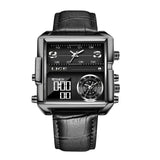 Lige New Electronic Quartz Dual Display Watch Men's Waterproof Watch Multi-Function Electronic Watch Quartz Watch
