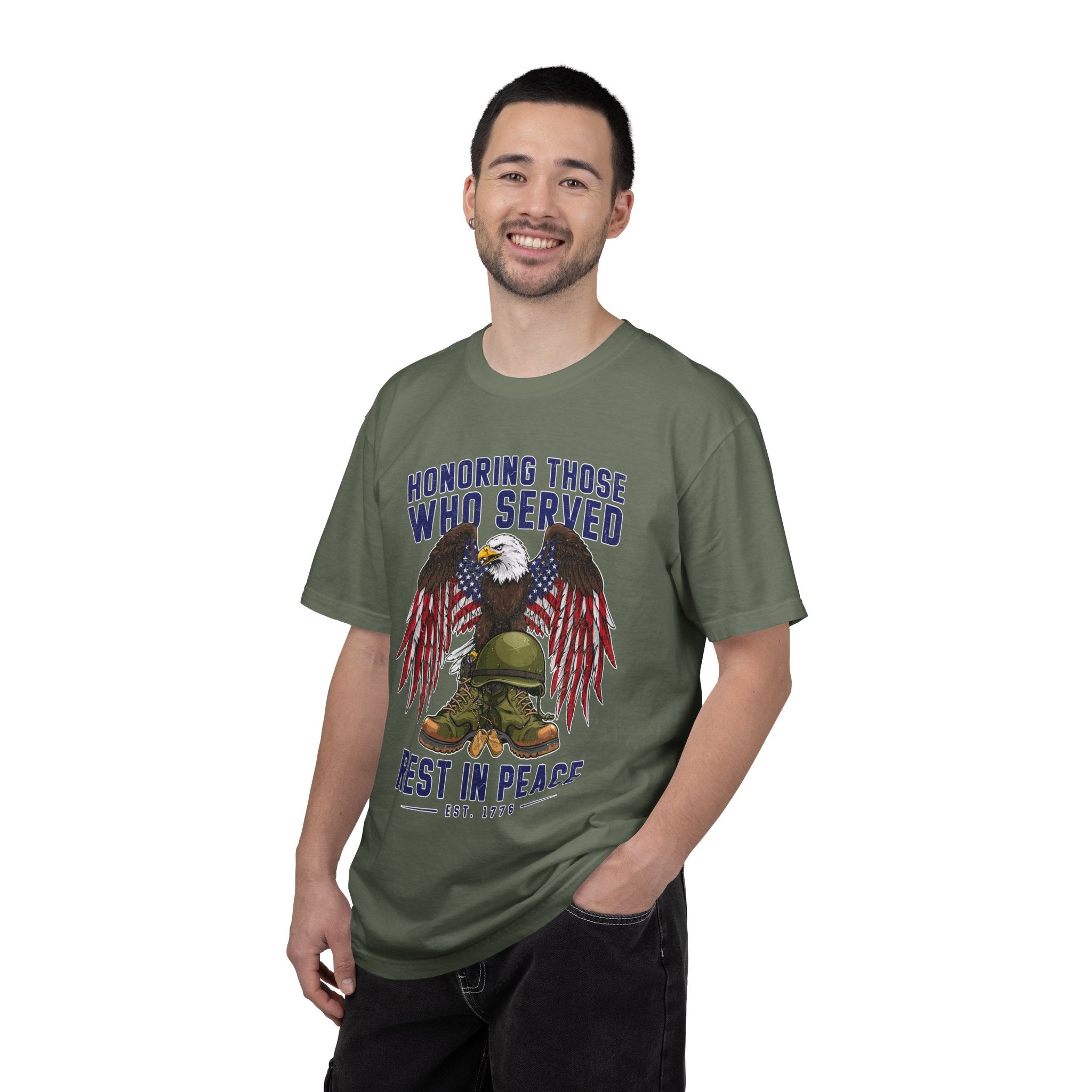 Honoring Those Who Served Shirt, Military Memorial T-Shirt, Fallen Soldier Tribute, Veteran Remembrance Gift, Patriotic Eagle Tribute Tee