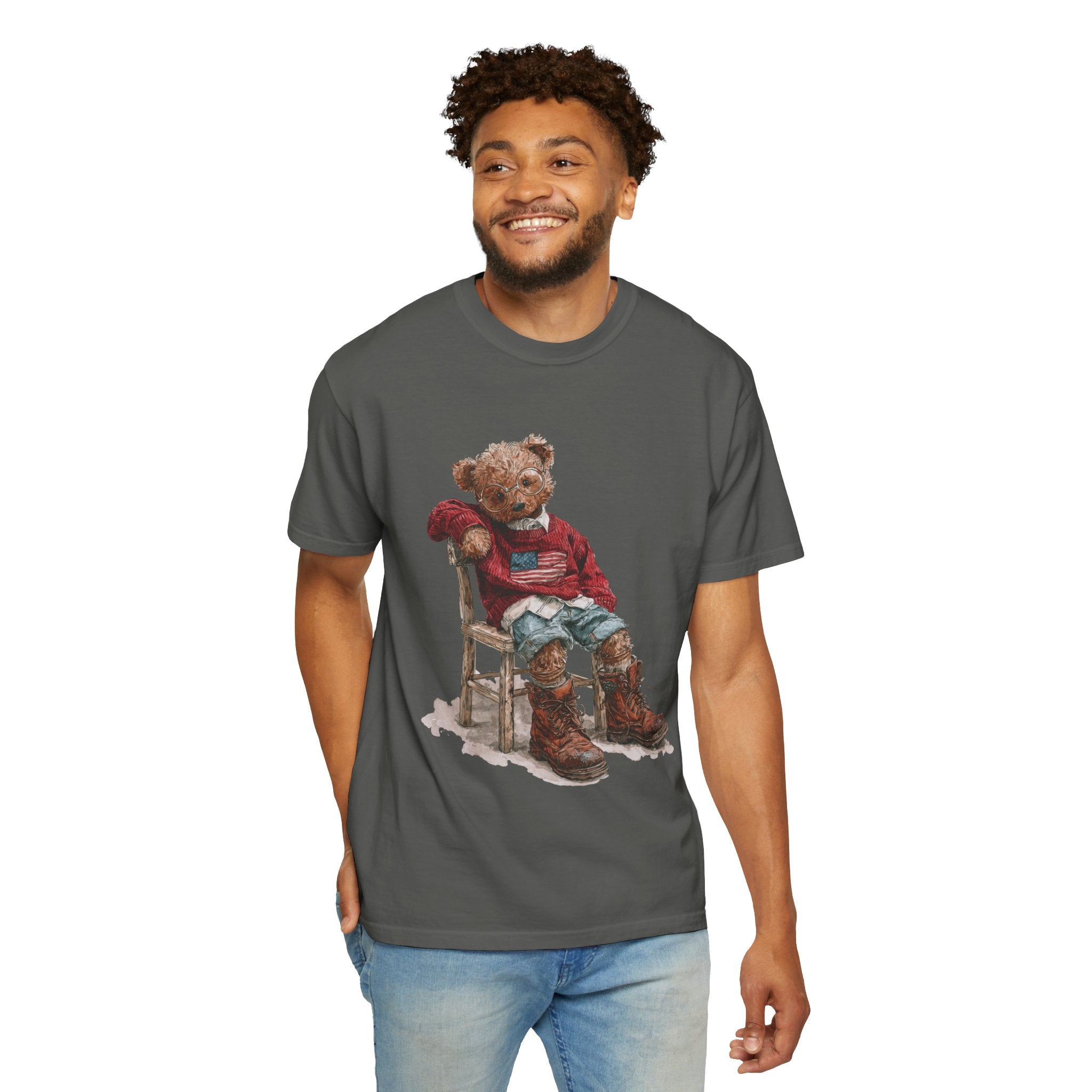 Vintage Teddy Bear Graphic T Shirt, Cute Cowboy Bear Tee, Western Aesthetic Shirt, Retro Country Streetwear Top for Women