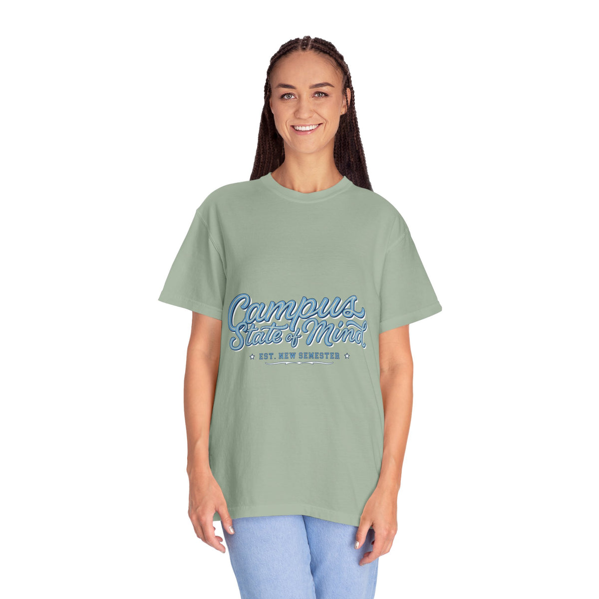 Campus State of Mind T-Shirt, New Semester College Graphic Tee, University Student Gift, Back to School Shirt, Campus Outfit, Dorm Life