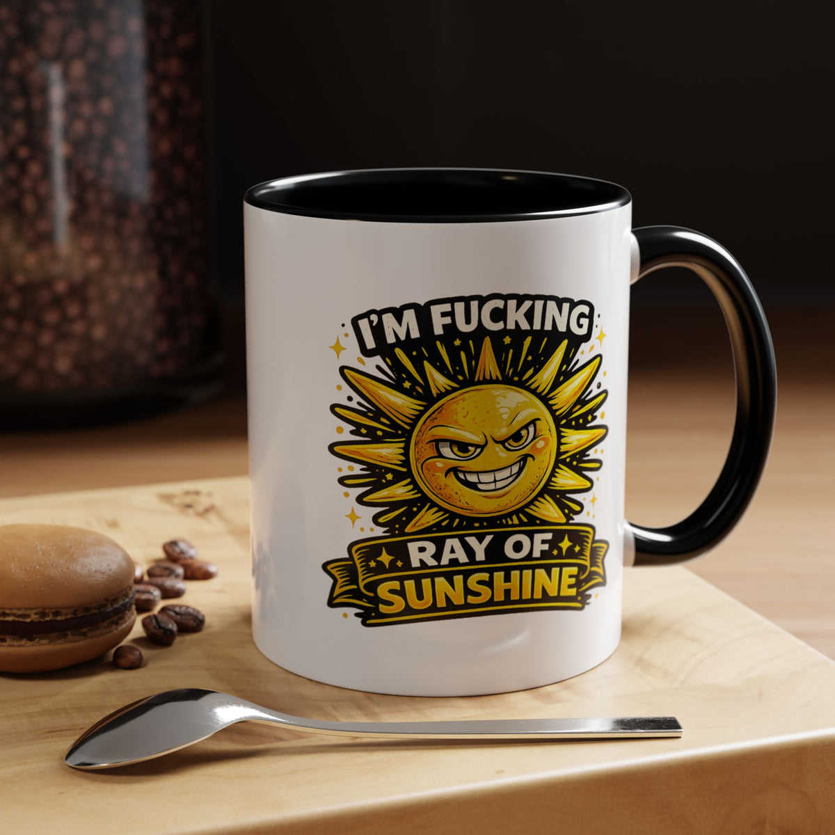 Funny Ray of Sunshine Mug, Sarcastic Sunshine Coffee Cup, Grumpy Personality Gift, Funny Coworker Mug, Humor Coffee Lover Gift