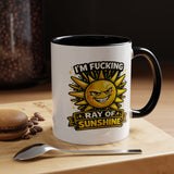 Funny Ray of Sunshine Mug, Sarcastic Sunshine Coffee Cup, Grumpy Personality Gift, Funny Coworker Mug, Humor Coffee Lover Gift