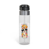 Cute Puppy Water Bottle for Kids, Adorable Dog Lover Drink Bottle, Kids School Water Bottle, Birthday Gift for Children, Back to School Gift