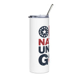 One Nation Under God Skinny Tumbler, Patriotic Travel Cup, American Flag Drinkware, Faith Inspired Gift, USA Gift, Fourth of July Cup