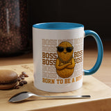 Born to Be a Boss Mug, Funny Boss Coffee Mug, Leadership Gift for Manager, Entrepreneur Coffee Cup, Office Desk Gift