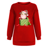 Christmas off shoulder hoodie Christmas gift