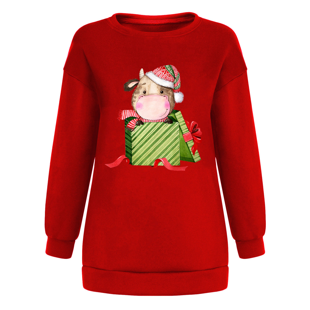 Christmas off shoulder hoodie Christmas gift