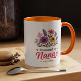 Promoted to Nana Mug, New Grandma Pregnancy Announcement Gift, Floral First Time Grandmother Coffee Cup, Baby Reveal Keepsake 2026