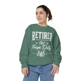 Retired From Service Not From Duty Sweatshirt, Military Retirement Crewneck, Veteran Gift, Patriotic Eagle Veterans Day Pullover for Retiree