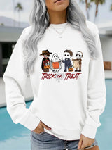 Printed pullover sweatshirt sweatshirt