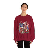 Personalized Hunting Family Sweatshirt, Custom Deer Patriotic Pullover, American Flag Floral Crewneck, Family Gift, Outdoorsman Shirt