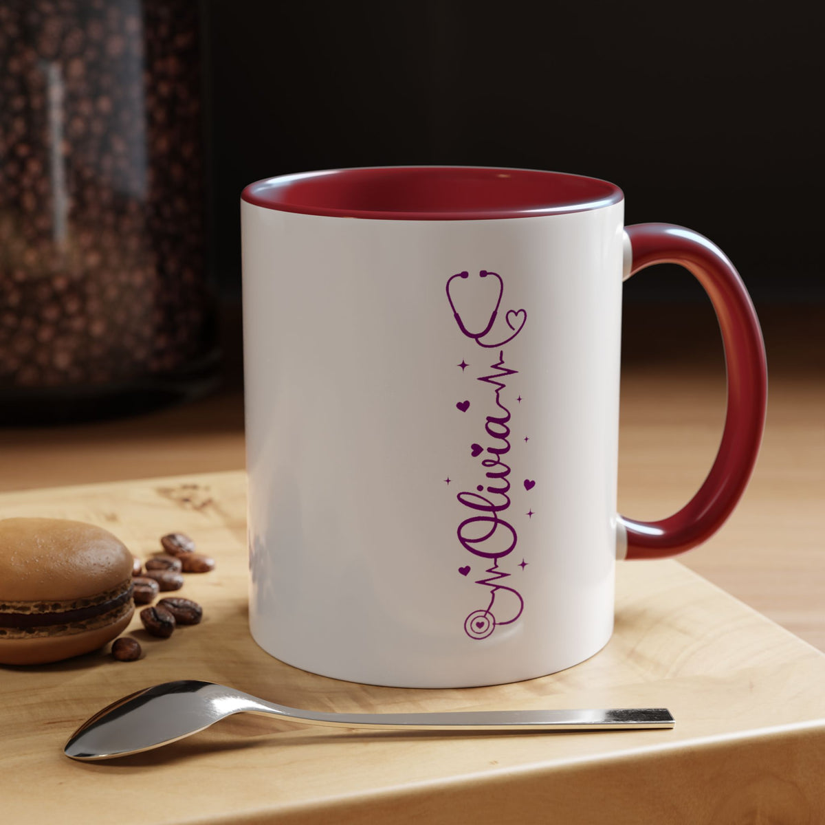Custom Nurse Name Mug, Personalized Nurse Coffee Cup, Registered Nurse Gift, Nursing Student Gift, Healthcare Appreciation Mug