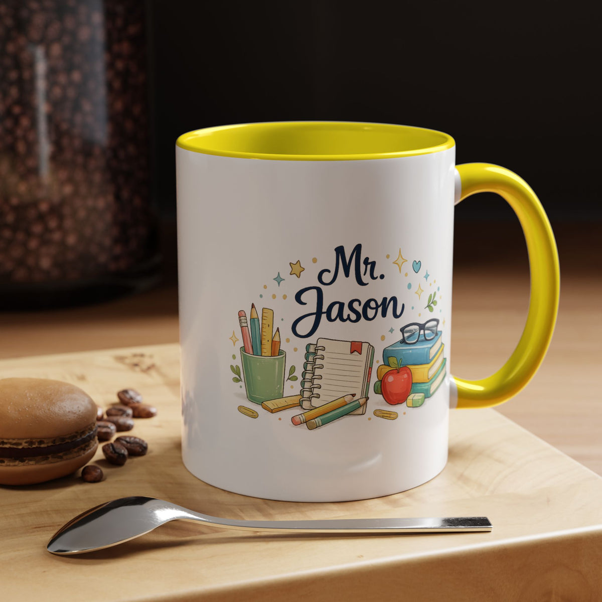 Personalized Teacher Mug, Custom Teacher Name Coffee Mug, Teacher Appreciation Gift, Classroom Teacher Gift, End of Year Present