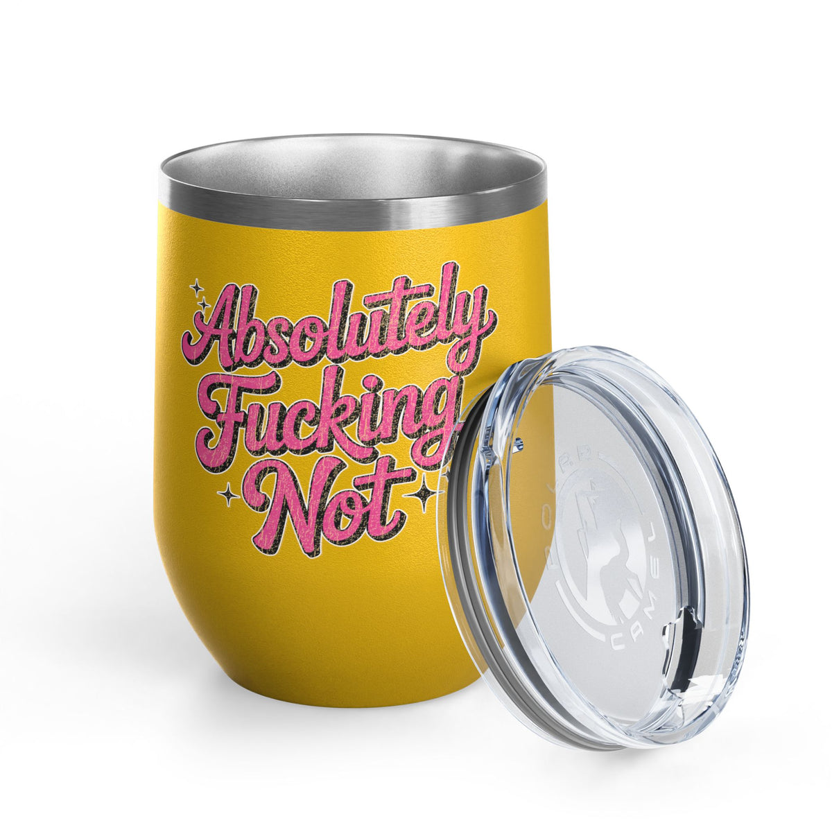 Absolutely Not Wine Tumbler, Funny Sarcastic Cup, Sassy Gift for Best Friends, Coworkers and Adults with Attitude