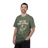 Funny Off To Take Vitals Comfort Colors Shirt, Duck Healthcare Worker Tee, Medical Humor Graphic T Shirt, Clinic Staff Gift